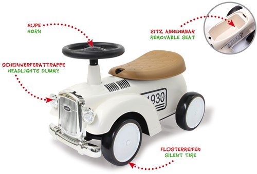 Jamara - Push-Car Classic Car white