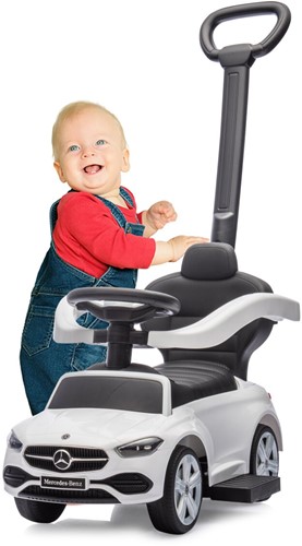 Jamara - Push-Car Mercedes-Benz C-Class white 3in1-3