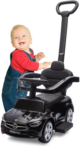 Jamara - Push-Car Mercedes-Benz C-Class black 3in1-3
