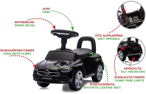 Jamara - Push-Car Mercedes-Benz C-Class black