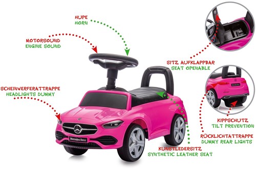 Jamara - Push-Car Mercedes-Benz C-Class pink