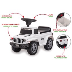 Jamara - Push-Car Jeep® Gladiator white