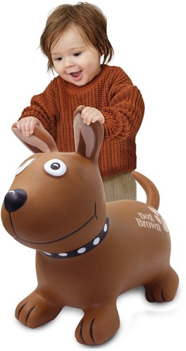 Jamara - Bouncing Animal Dog Brown with pump