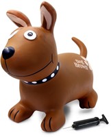Jamara - Bouncing Animal Dog Brown with pump-3