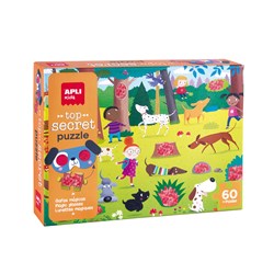 APLI - Puzzel Top Secret Honden (60 stuks)