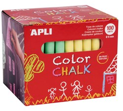 APLI - Krijt Assortie 100 stuks