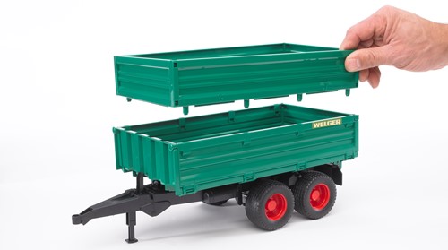 Bruder Dubbelassige kiepwagen met afneembare top-2