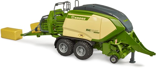 Bruder Krone BigPack 1290HDP VC met 2 hooibalen-3