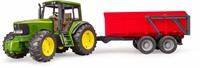 Bruder John Deere tractor 6920 met kiepaanhanger-3
