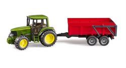 Bruder John Deere tractor 6920 met kiepaanhanger