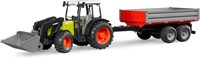 Bruder Claas Nectis tractor 267 F met Frontlader en kiepwagen-2