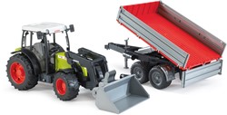 Bruder Claas Nectis tractor 267 F met Frontlader en kiepwagen
