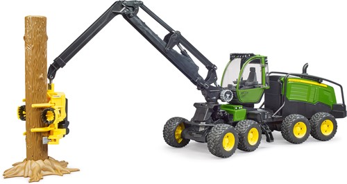 Bruder John Deere Bomenkap 1270 G met boomstam