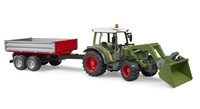 Bruder Fendt tractorVario 211 met voorlader en kipwagen-2