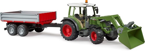 Bruder Fendt tractorVario 211 met voorlader en kipwagen-2