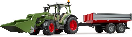 Bruder Fendt tractorVario 211 met voorlader en kipwagen-3