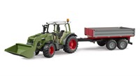 Bruder Fendt tractorVario 211 met voorlader en kipwagen