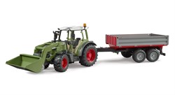 Bruder Fendt tractorVario 211 met voorlader en kipwagen