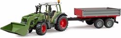 Bruder Fendt tractorVario 211 met voorlader en kipwagen