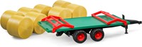 Bruder Balentransport aanhanger met 8 ronde balen-2