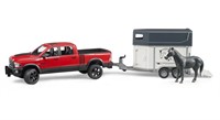 Bruder RAM 2500 Power Wagon met paardentrailer en paard
