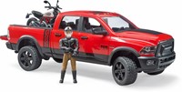 Bruder RAM 25 Power Wagon met Ducati motor en berijder-2