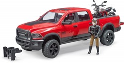 Bruder RAM 25 Power Wagon met Ducati motor en berijder
