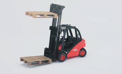 Bruder Linde Heftruck H30D met 2 pallets-2