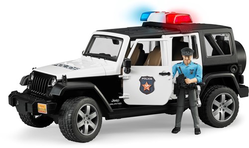 Bruder Jeep Wrangler Unlimited Rubicon politieauto met agent
