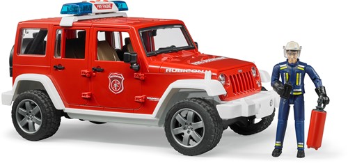 Bruder Jeep Wrangler Unlimited Rubicon brandweerauto met brandweerman-3