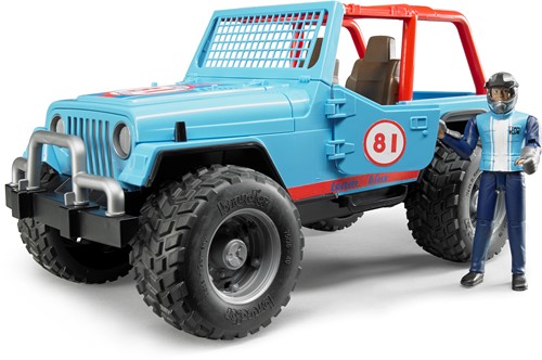 Bruder Jeep cross country racer met rally-rijder-2