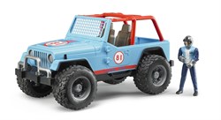 Bruder Jeep cross country racer met rally-rijder