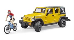 Bruder Jeep Wrangler Rubicon Unlimited met mountainbike(r) *