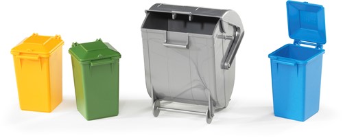 Bruder Accessoire: vuilnisbakken (3 grote en 1 kleine)