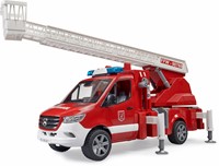 Bruder Mercedes Benz Sprinter brandweerwagen met licht en geluid-3