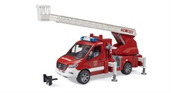 Bruder Mercedes Benz Sprinter brandweerwagen met licht en geluid
