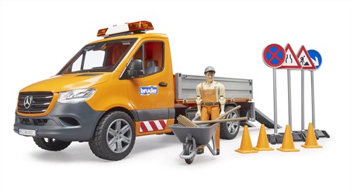 Bruder Mercedes Benz Sprinter gemeentevoertuig met licht, geluid en toebehoren-3