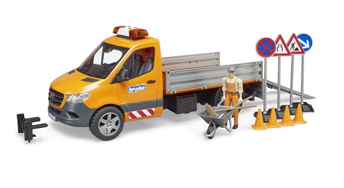 Bruder Mercedes Benz Sprinter gemeentevoertuig met licht, geluid en toebehoren