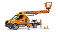 Bruder Mercedes Benz Sprinter met hoogwerker, licht en geluid-3