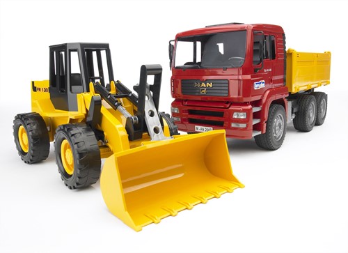 Bruder MAN TGA kiepauto met FR130 shovel-2