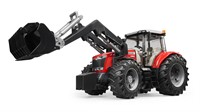 Bruder Massey Ferguson tractor 7624 met voorlader-2