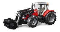 Bruder Massey Ferguson tractor 7624 met voorlader