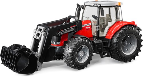 Bruder Massey Ferguson tractor 7624 met voorlader