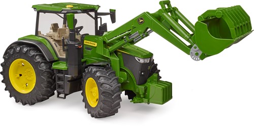 Bruder John Deere tractor 7R 350 met voorlader-2