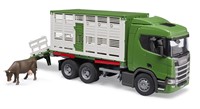 Bruder Scania Super 560R veetransportwagen met koe-2