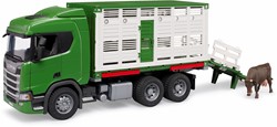 Bruder Scania Super 560R veetransportwagen met koe