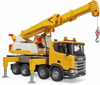 Bruder Scania Super 560R Liebherr Kraan met licht en geluid-2
