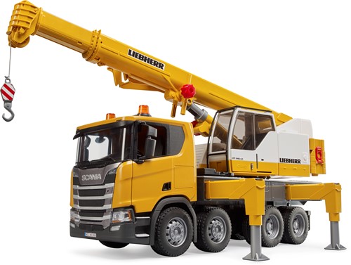 Bruder Scania Super 560R Liebherr Kraan met licht en geluid-3