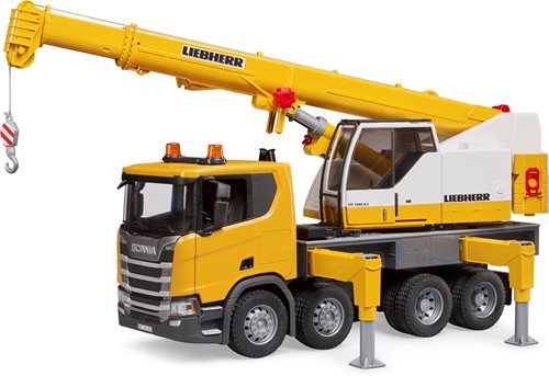 Bruder Scania Super 560R Liebherr Kraan met licht en geluid