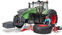 Bruder Fendt tractor 1050 Vario met monteur en garaga accessoires-2